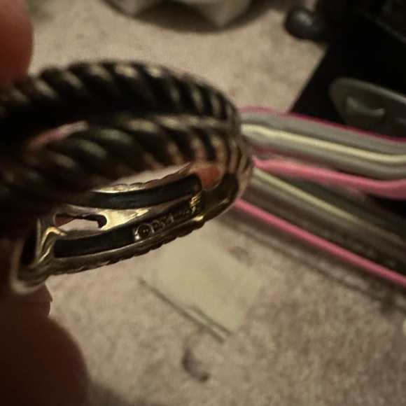 Black Onyx with diamonds David Yurman women’s ring - Picture 4 of 4